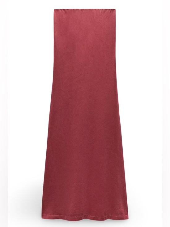 Zara Dresses & Skirts - Zara Wine Red Strapless Maxi dress
